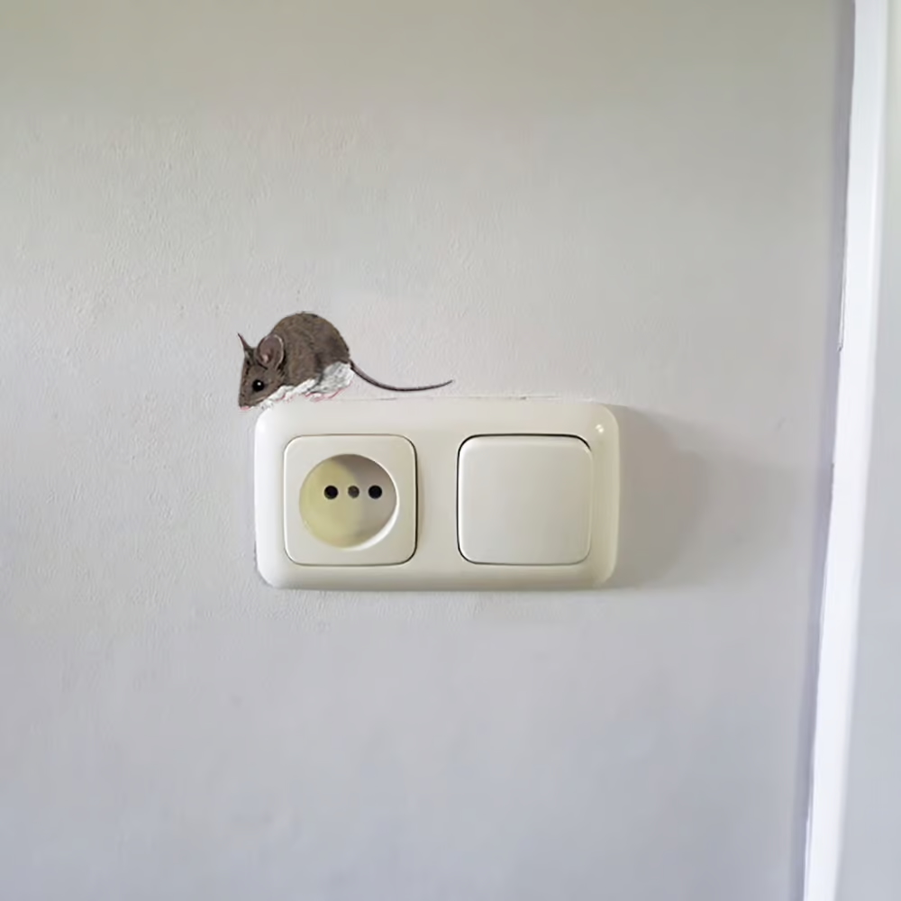 Bosmuis | Muur-, Camperstickers