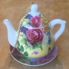 Bird feeder TEAPOT YELLOW