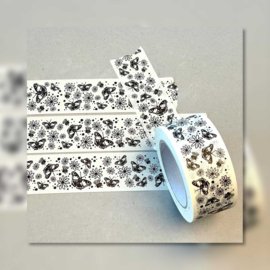 50 meter TAPE van 5 cm breed VLINDERS