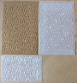 BLIKSEM + en - 10 Pergamijn enveloppen of bruine loonzakjes