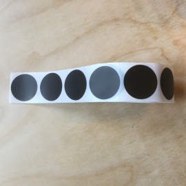 Rundsticker 3 cm schwarz pro 1, 5, 10, 25, 50 oder 100 Stück ab