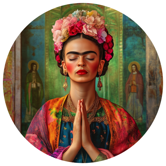 10 stickers Ø 4cm | Frida Kahlo | Pray