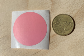 Ronde stickers 3 cm roze per 1, 5, 10, 25, 50 of 100 stuks, vanaf