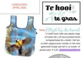 opvouwbaar boodschappentasje Pimpelmees vliegend