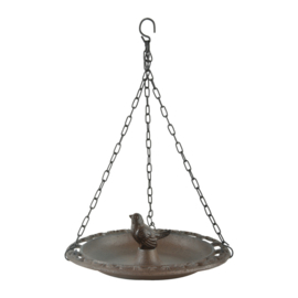 Cast iron hanging bird bath