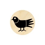 Folk Art Bird Left 19 mm