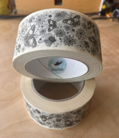 50 meter TAPE van 5 cm breed VLINDERS