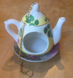 Bird feeder TEAPOT YELLOW