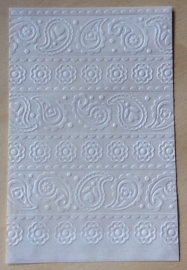 PAISLEY BLOEMENSTROKEN 10 Pergamijn enveloppen of bruine loonzakjes
