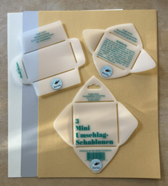 Zelf enveloppen maken: DIY set 3 Mini enveloppen sjablonen