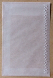 ZIG ZAG RAND 10 Pergamijn enveloppen of bruine loonzakjes