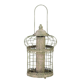 AM green squirrel proof seed feeder