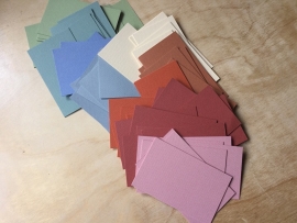 25 Cards assorted: 6,4 by 10,4 cm