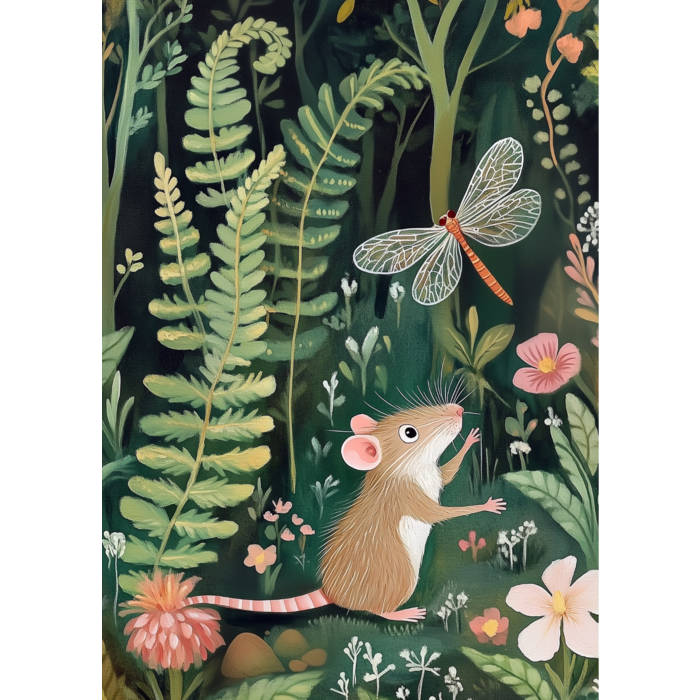 Forest friends | Mouse and Dragonfly
