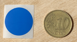 Ronde stickers 2 cm donker blauw per 1, 5, 10, 25, 50 of 100 stuks, vanaf