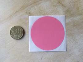 Ronde stickers 5 cm ROSE per 1, 5, 10, 25, 50 of 100 stuks, vanaf