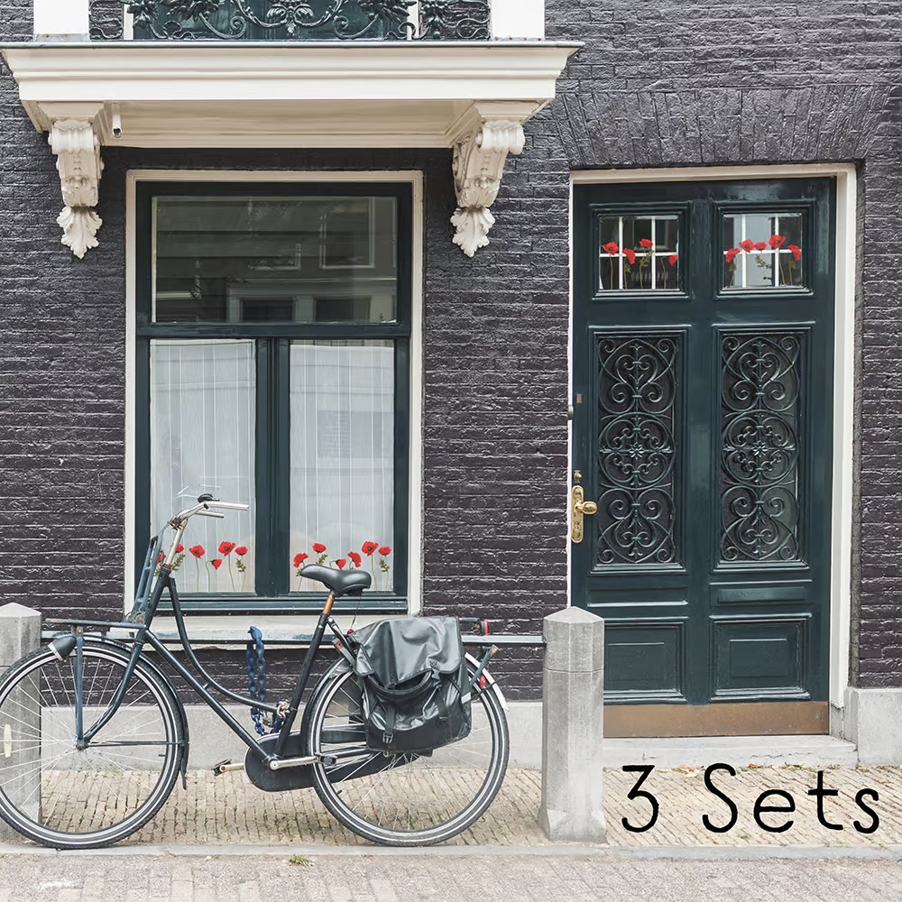 Klaprozen | dubbelzijdige Raamsticker