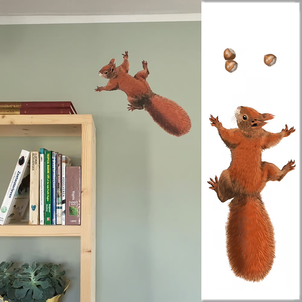 Eekhoorn Muurstickers