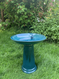 Bird bath petrol on foot