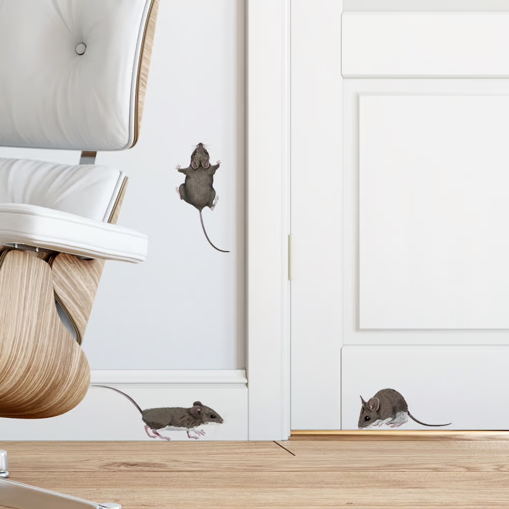 Bosmuis | Muur-, Camperstickers