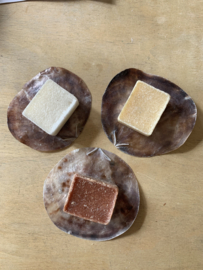 Schaaltje Placuna schelp ± 10 CM donker