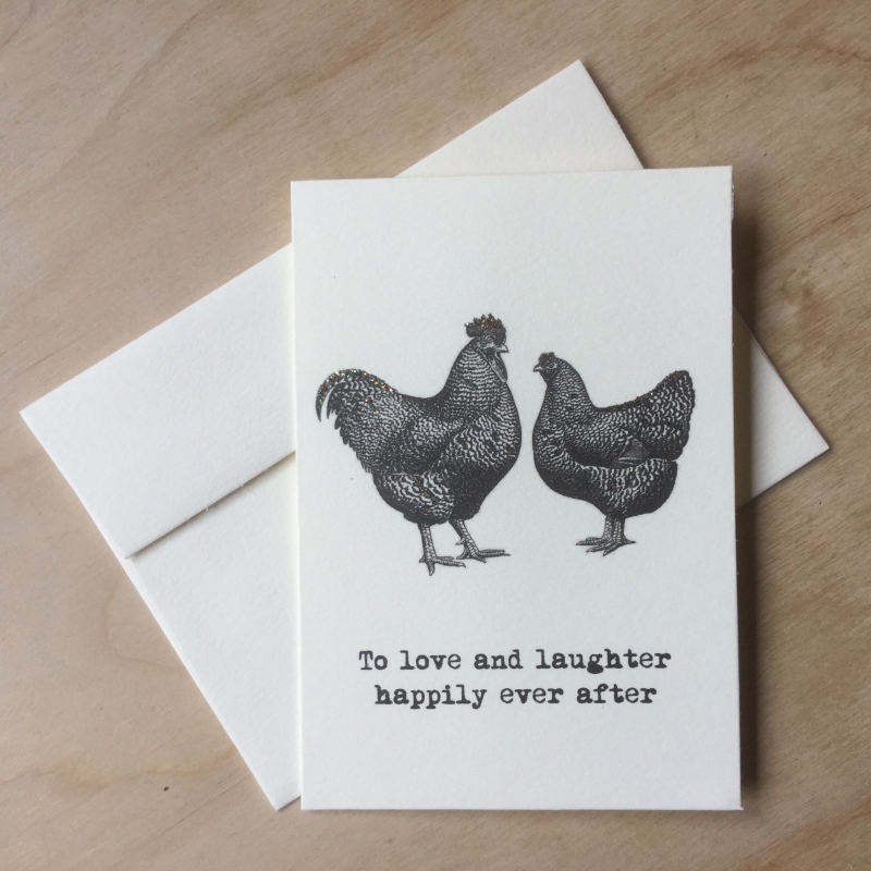 Wenskaart: To love and laughter...
