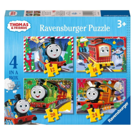 Thomas de Trein kerstpuzzels - 12/16/20/24 stukjes