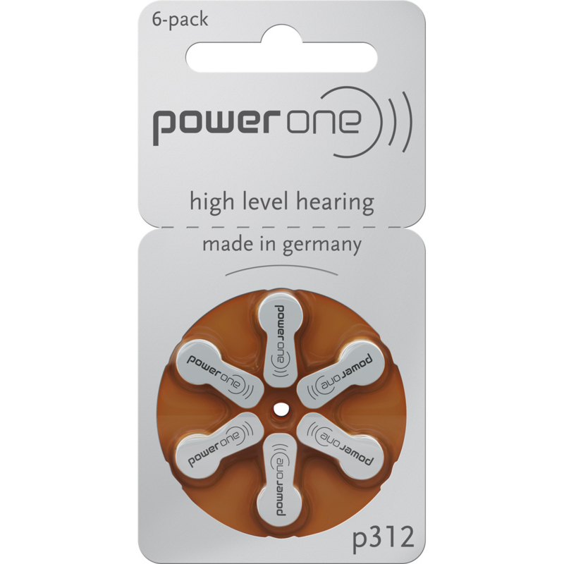 Hoorbatterijen Power One bruin P312 voor gehoorapparaat