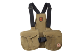 Firedog Dummy Vest Trainer Waxed Cotton Light Khaki With Plastic Buckle