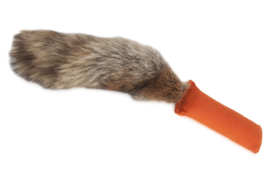 Firedog Dummy 260 Gram Oranje Met Vossenstaart
