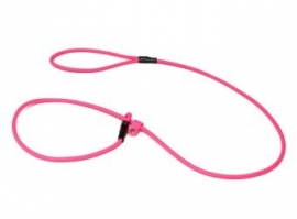 Biothane moxon 6mm - 130cm neon roze