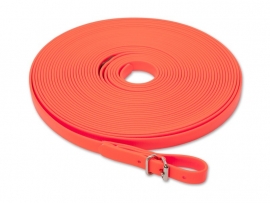 Biothane Zweetlijn 13 mm oranje 10 meter - neon oranje