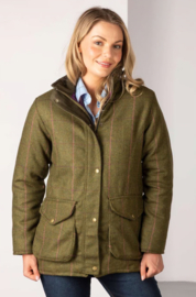 Rydale Dames Wrelton Tweed Jas Dark Green Check