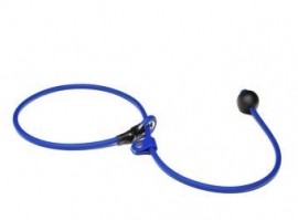 BioThane short leash 6mm - 70cm  - blauw