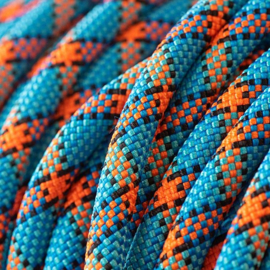 Field trial moxon lijn 8 mm - 130 cm met geweistop blauw/zwart/oranje