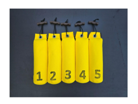 Mystique Dummy Set  500g genummerd 5 stuks - geel