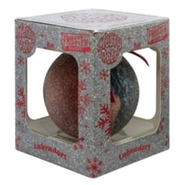 Kerstbal Frosted Labradors