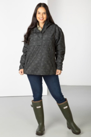 Rydale Dames Multi Ducks Waterproof Overhead Jas Grey/Soft Grey