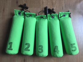 Dummy Set  500g genummerd 5 stuks - neon groen