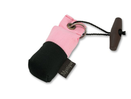 Mystique Sleutelhanger dummy roze/zwart