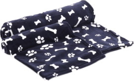 Flamingo Fleece Deken Zuma Donkerblauw 150 cm x 100 cm