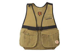 Firedog Waxed Cotton Dummy Vest Hunter Light Khaki