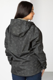 Rydale Dames Multi Ducks Waterproof Overhead Jas Grey/Soft Grey