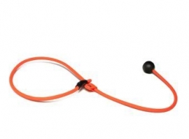 BioThane short leash 6mm - 70cm  - neon oranje