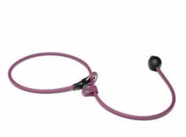 BioThane short leash 6mm - 70cm  - wijnrood