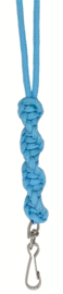 Sporting Saint Fluitkoord Twisted Lanyard - Baby Blue