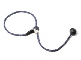 Short leash 6mm - 65 cm blauw/beige