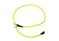 Short leash 80 cm neon geel