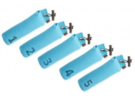 Dummy Set  500g genummerd 5 stuks - baby blue