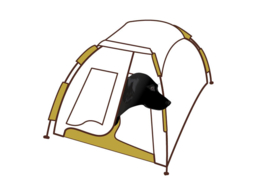 Nieuw!  Dog Blind pop-up